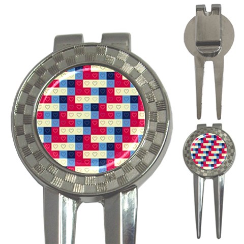 Hearts Golf Pitchfork & Ball Marker from ArtsNow.com Front