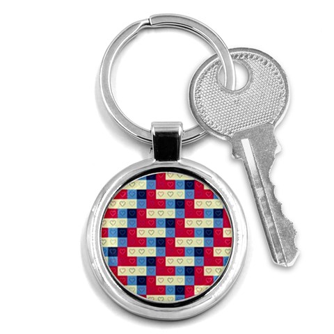 Hearts Key Chain (Round) from ArtsNow.com Front