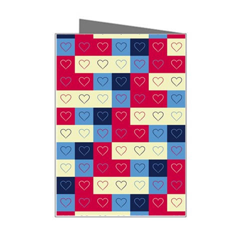 Hearts Mini Greeting Card from ArtsNow.com Right