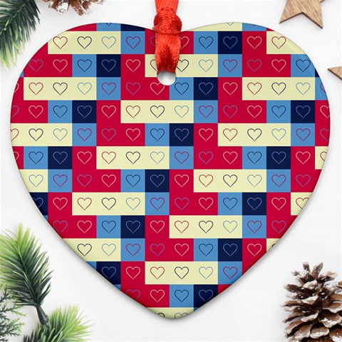 Hearts Heart Ornament (Two Sides) from ArtsNow.com Back