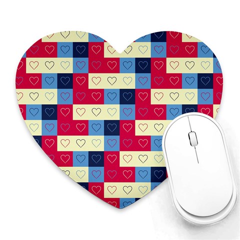 Hearts Mouse Pad (Heart) from ArtsNow.com Front