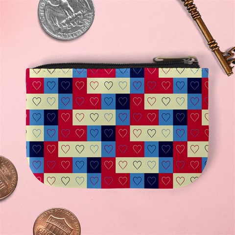 Hearts Coin Change Purse from ArtsNow.com Back