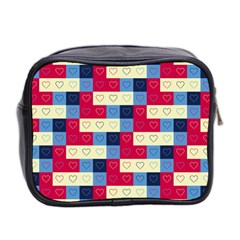 Hearts Mini Travel Toiletry Bag (Two Sides) from ArtsNow.com Back