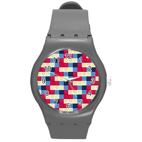 Hearts Plastic Sport Watch (Medium) from ArtsNow.com Front