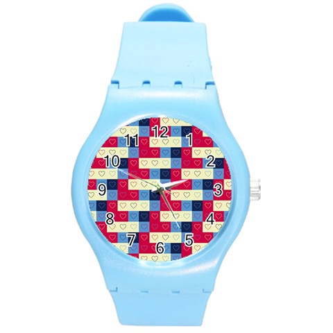 Hearts Plastic Sport Watch (Medium) from ArtsNow.com Front