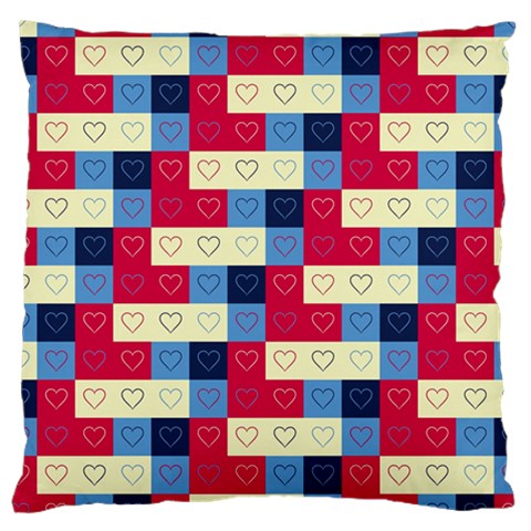 Hearts Large Cushion Case (Single Sided)  from ArtsNow.com Front