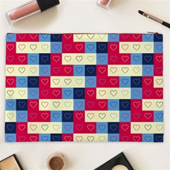 Hearts Cosmetic Bag (XXL) from ArtsNow.com Back