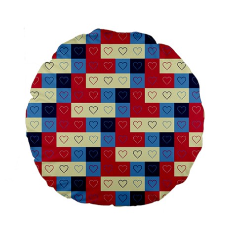 Hearts 15  Premium Round Cushion  from ArtsNow.com Back