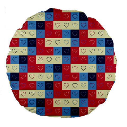 Hearts 18  Premium Round Cushion  from ArtsNow.com Back