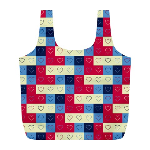 Hearts Reusable Bag (L) from ArtsNow.com Back