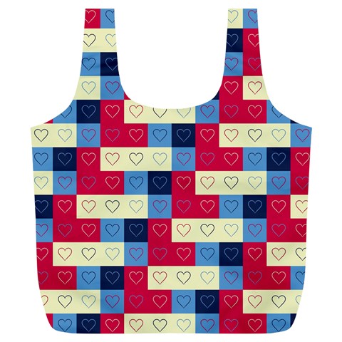 Hearts Reusable Bag (XL) from ArtsNow.com Back