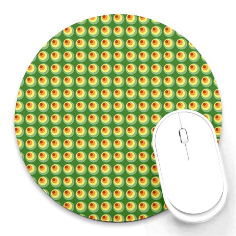 Retro 8  Mouse Pad (Round) from ArtsNow.com Front