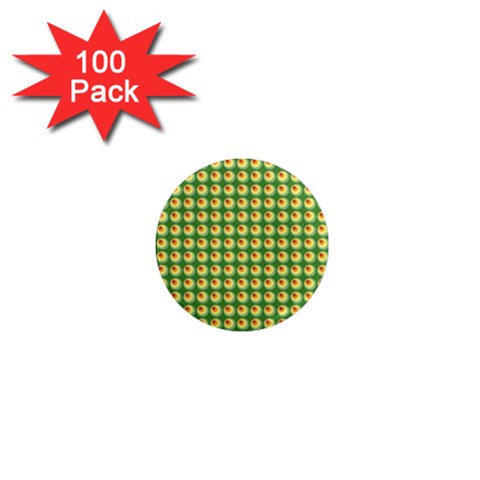 Retro 1  Mini Button Magnet (100 pack) from ArtsNow.com Front