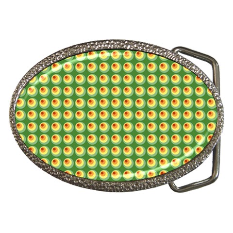 Retro Belt Buckle (Oval) from ArtsNow.com Front