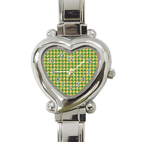 Retro Heart Italian Charm Watch  from ArtsNow.com Front