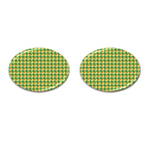 Retro Cufflinks (Oval) from ArtsNow.com Front(Pair)