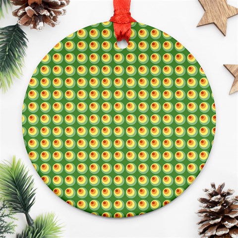 Retro Round Ornament (Two Sides) from ArtsNow.com Front