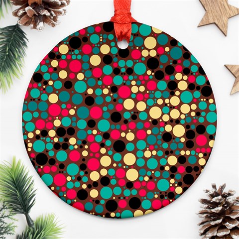 Retro Round Ornament from ArtsNow.com Front