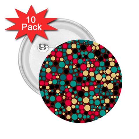 Retro 2.25  Button (10 pack) from ArtsNow.com Front