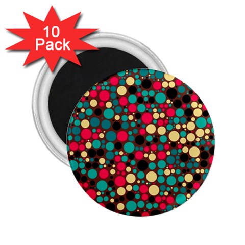 Retro 2.25  Button Magnet (10 pack) from ArtsNow.com Front