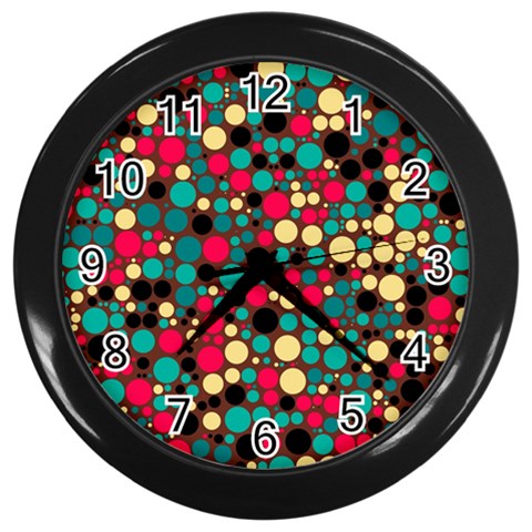 Retro Wall Clock (Black) from ArtsNow.com Front