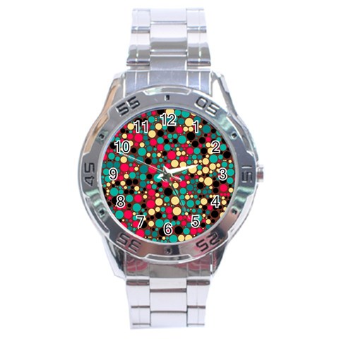 Retro Stainless Steel Watch from ArtsNow.com Front