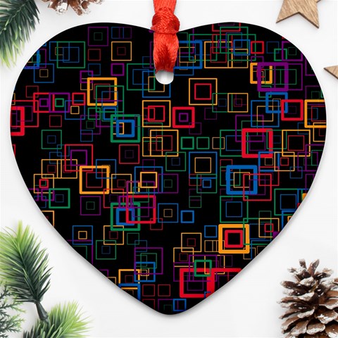 Retro Heart Ornament (Two Sides) from ArtsNow.com Back