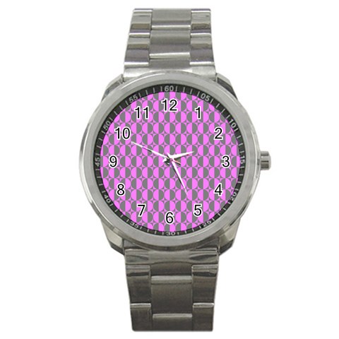 Retro Sport Metal Watch from ArtsNow.com Front