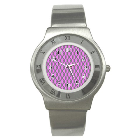 Retro Stainless Steel Watch (Slim) from ArtsNow.com Front