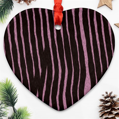 Zebra Ornament (Heart) from ArtsNow.com Front