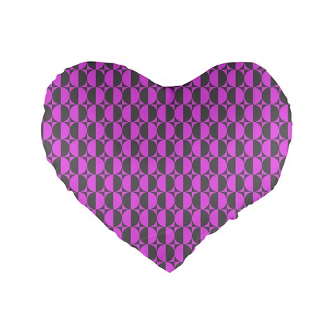 Retro 16  Premium Heart Shape Cushion  from ArtsNow.com Front