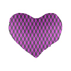 Retro 16  Premium Heart Shape Cushion  from ArtsNow.com Front