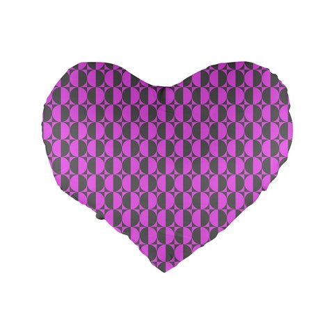 Retro 16  Premium Heart Shape Cushion  from ArtsNow.com Back