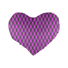 Retro 16  Premium Heart Shape Cushion  from ArtsNow.com Back