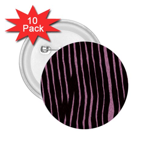 Zebra 2.25  Button (10 pack) from ArtsNow.com Front