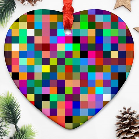 Tapete4 Heart Ornament (Two Sides) from ArtsNow.com Back