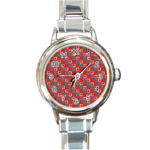 Retro Round Italian Charm Watch from ArtsNow.com Front