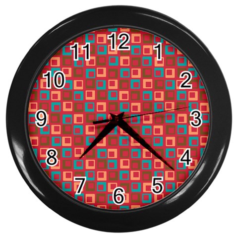 Retro Wall Clock (Black) from ArtsNow.com Front