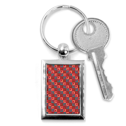 Retro Key Chain (Rectangle) from ArtsNow.com Front