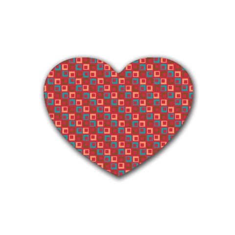 Retro Drink Coasters (Heart) from ArtsNow.com Front