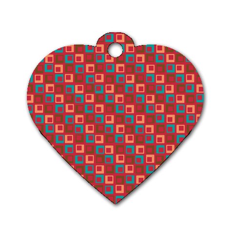 Retro Dog Tag Heart (One Sided)  from ArtsNow.com Front