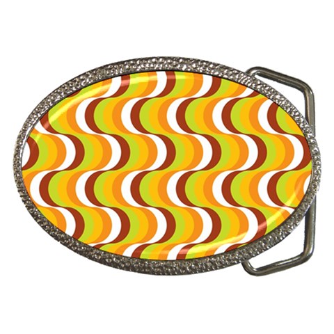 Retro Belt Buckle (Oval) from ArtsNow.com Front