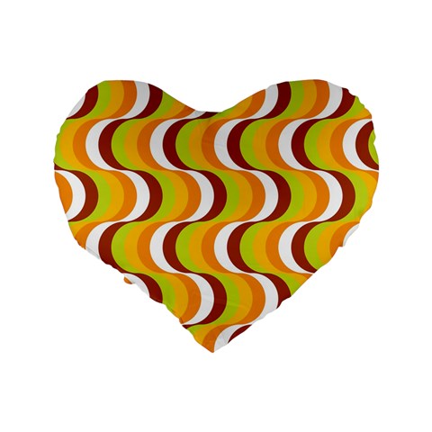 Retro 16  Premium Heart Shape Cushion  from ArtsNow.com Back