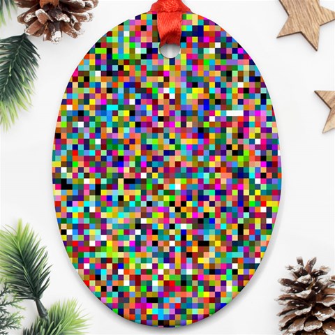 Color Oval Ornament from ArtsNow.com Front