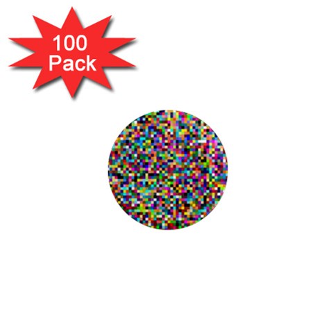 Color 1  Mini Button Magnet (100 pack) from ArtsNow.com Front