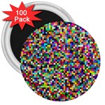 Color 3  Button Magnet (100 pack)