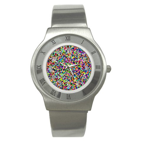 Color Stainless Steel Watch (Slim) from ArtsNow.com Front