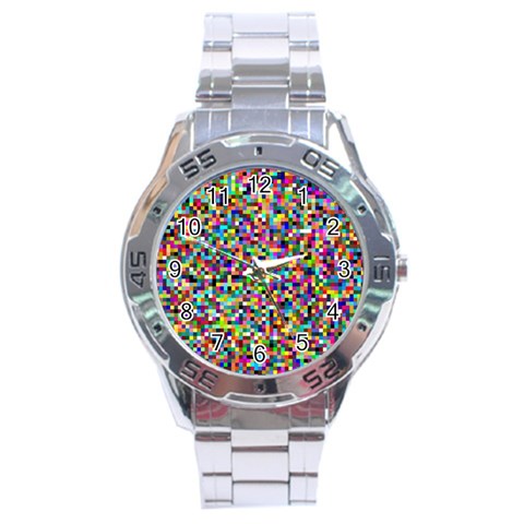 Color Stainless Steel Watch from ArtsNow.com Front