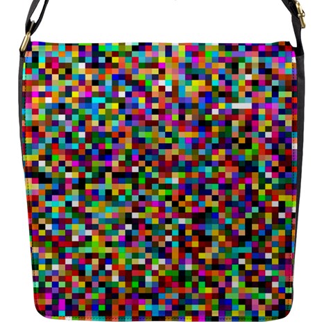 Color Flap Closure Messenger Bag (Small) from ArtsNow.com Front