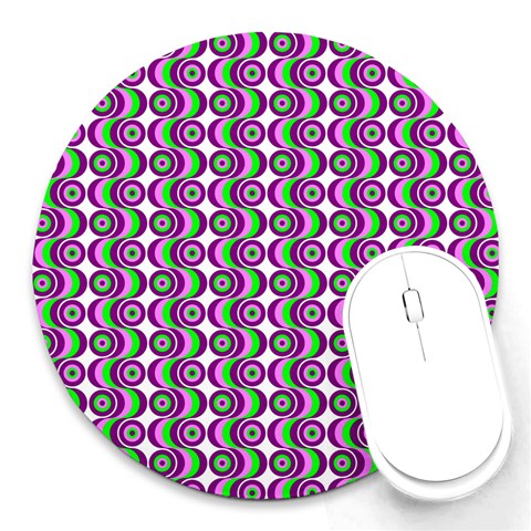 Retro 8  Mouse Pad (Round) from ArtsNow.com Front